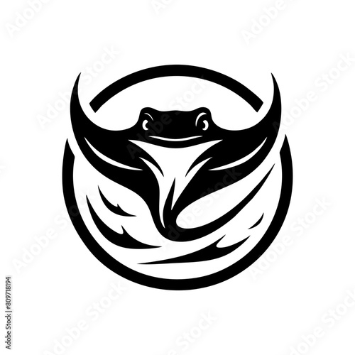 Stingray Logo Design Vector Illustrator