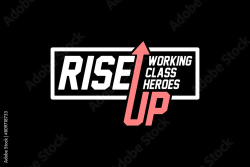 Modern streetwear typography rise up quotes graphic design ideas templates