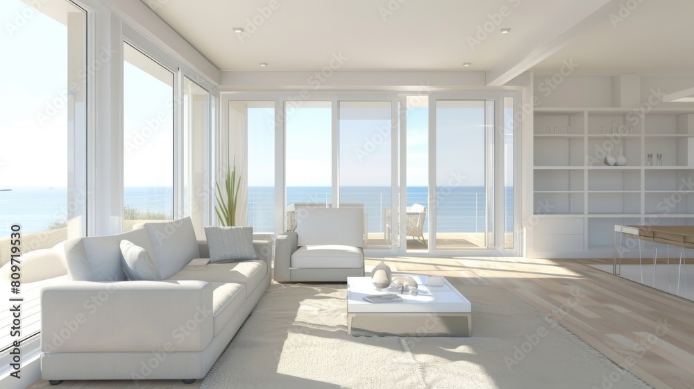 Clean and stylish interior design with open space for your custom message Clean and stylish interior design with open space for your custom message