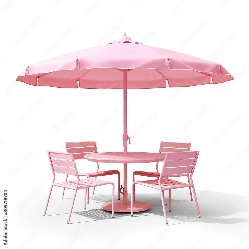 Outdoor dining set pink Outdoor dining set pink