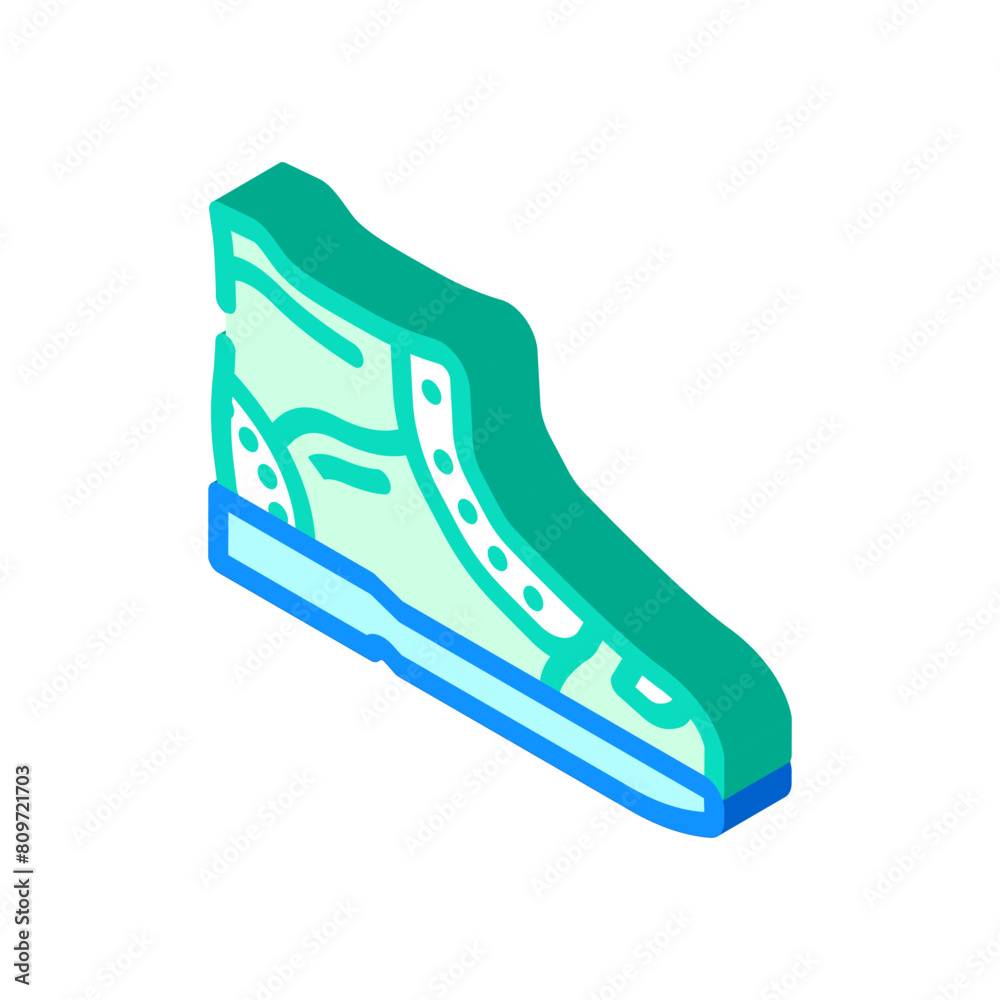 high top sneakers streetwear cloth fashion isometric icon vector. high top sneakers streetwear cloth fashion sign. isolated symbol illustration high top sneakers streetwear cloth fashion isometric icon vector. high top sneakers streetwear cloth fashion sign. isolated symbol illustration