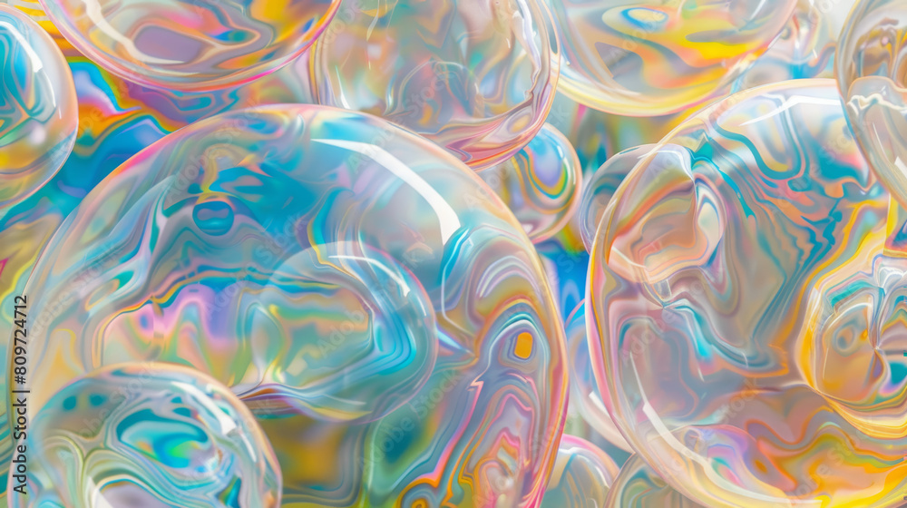 Colorful Abstract Iridescent Soap Bubbles Colorful Abstract Iridescent Soap Bubbles