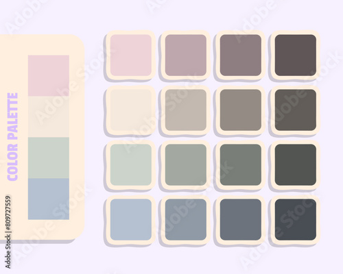 gainsboro antiquewhite lightgray lightsteelblue  color theory, harmonious colours catalog sample