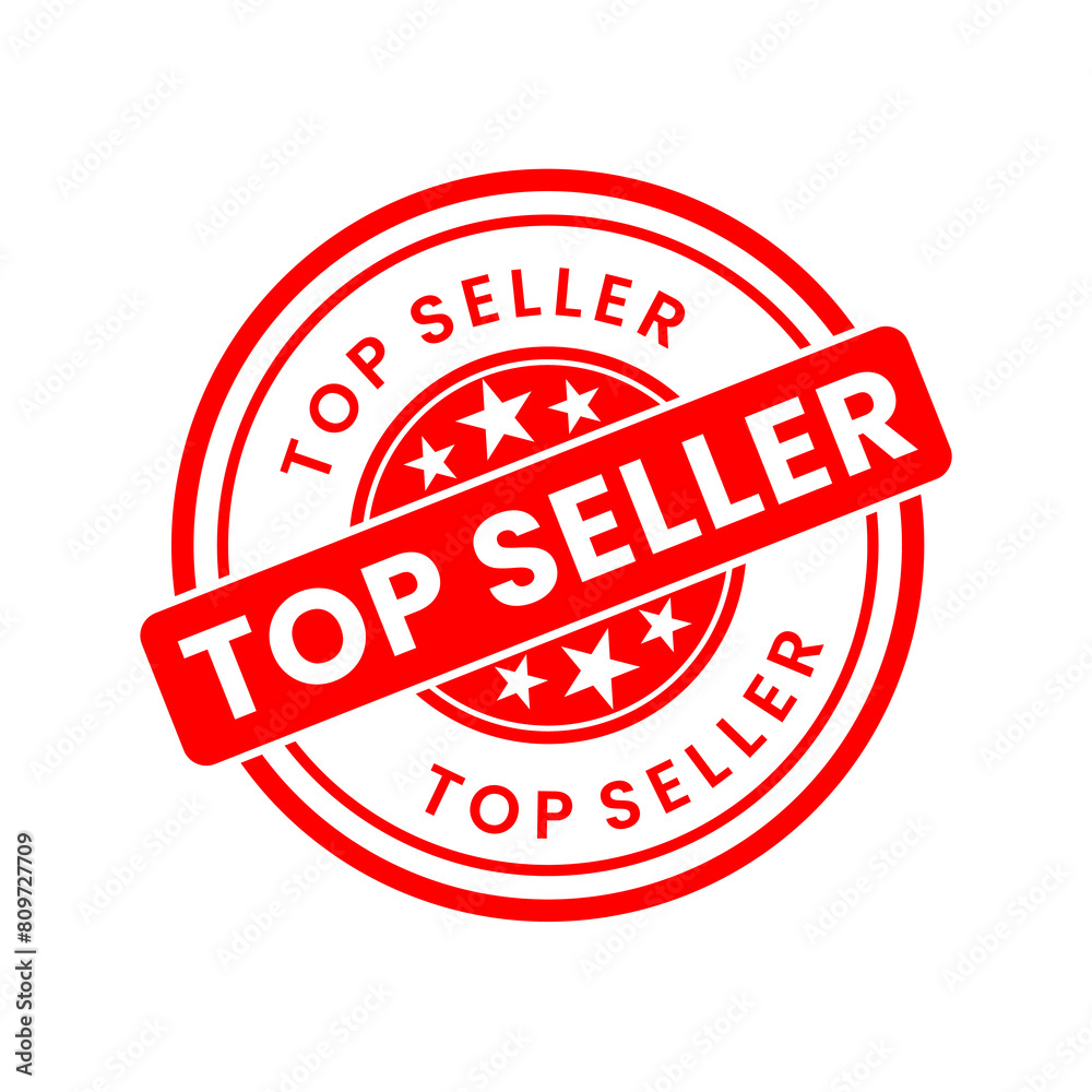 standart Best Seller round rubber stamp icon isolated on white background. Vector illustration standart Best Seller round rubber stamp icon isolated on white background. Vector illustration