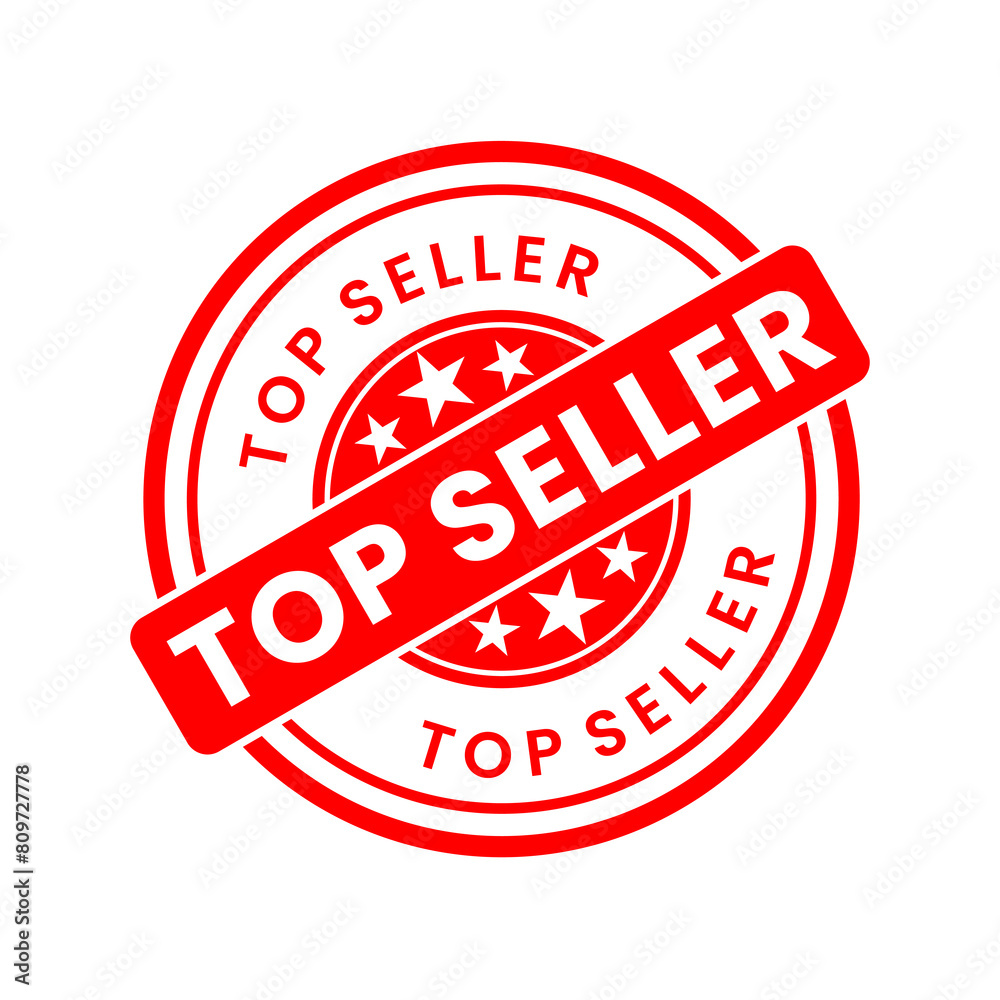standart Best Seller round rubber stamp icon isolated on white background. Vector illustration standart Best Seller round rubber stamp icon isolated on white background. Vector illustration