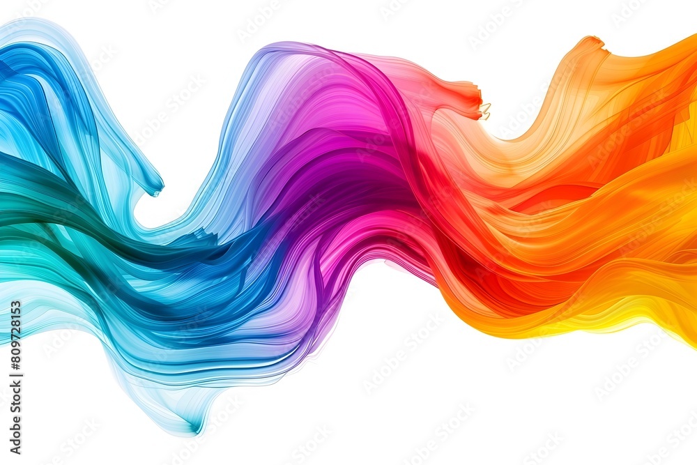 Fototapeta premium Adhesive Properties Fusing Colors: A Unified Abstract Art