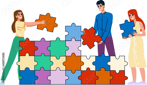 company employee engagement vector. appreciation satisfaction, team happy, job teamwork company employee engagement character. people flat cartoon illustration