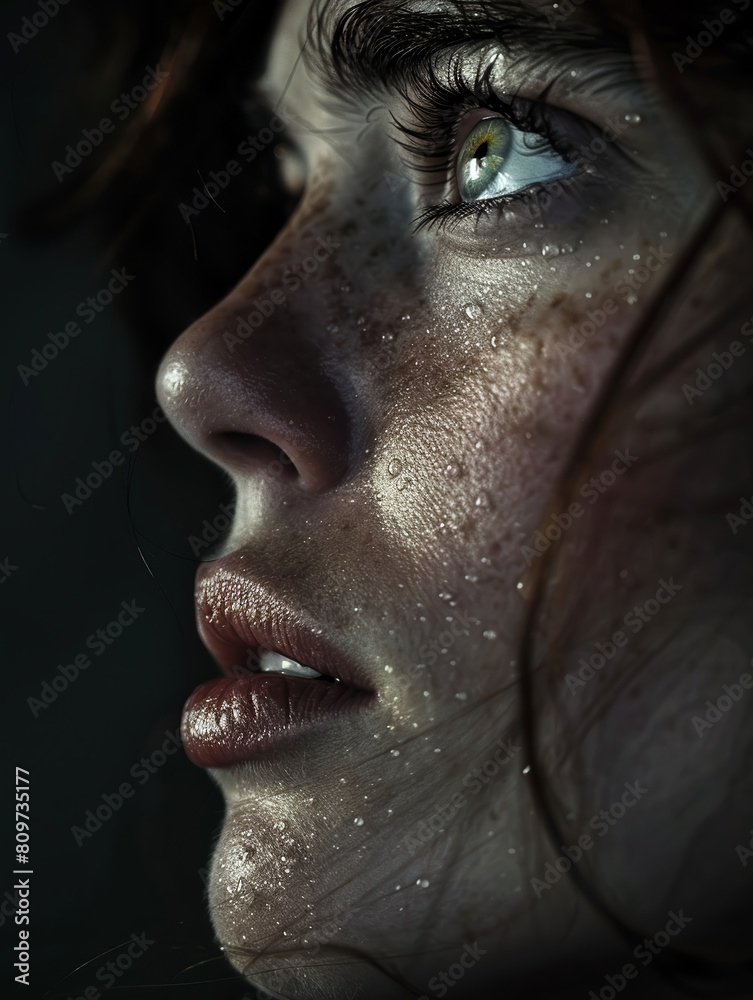 Craft a poignant image from a low-angle perspective, showcasing iconic tearjerker scenes in cinema history Ensure the emotion is palpable Craft a poignant image from a low-angle perspective, showcasing iconic tearjerker scenes in cinema history Ensure the emotion is palpable