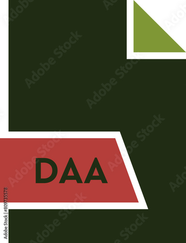 DAA File format icon shape