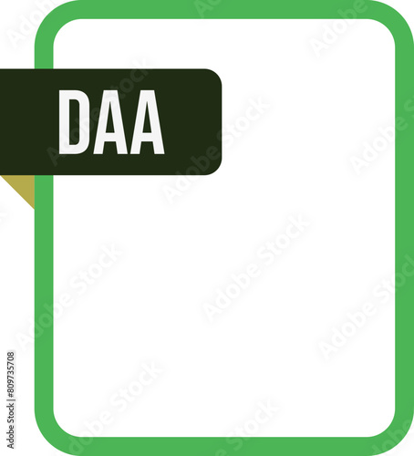 DAA File rectangular icon