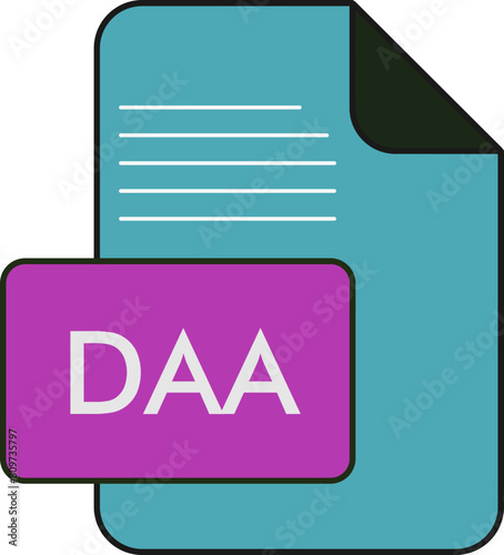 DAA  File extension Icon Fill and Outline