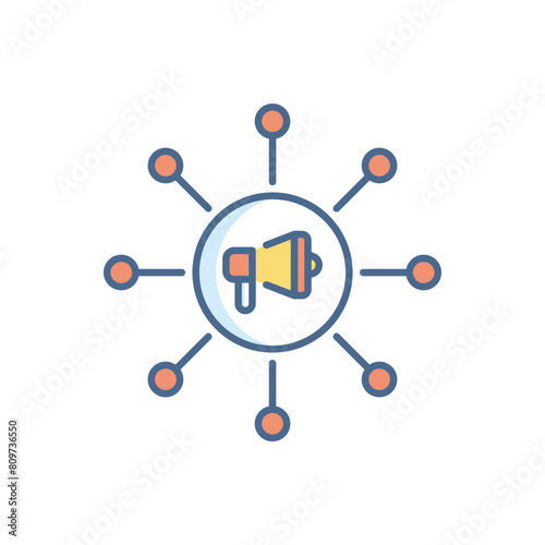 viral marketing vector icon