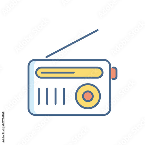 radio advertising vector icon