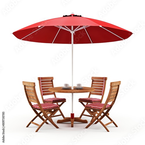 Outdoor dining set scarlet