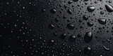 water droplets on a black background, water texture surface, water drop texture on black background