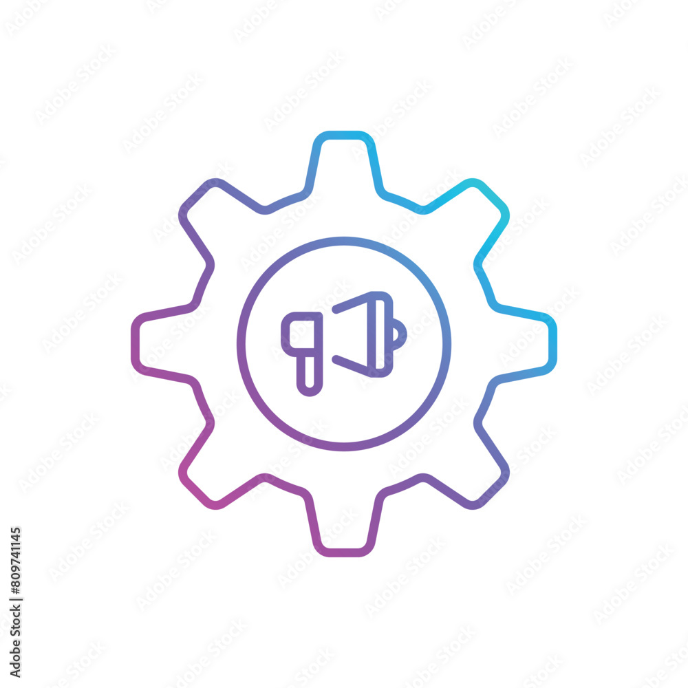 advertising system vector icon