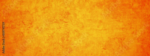 Summer Background Banner with Yellow and Orange Cement Texture Wall
