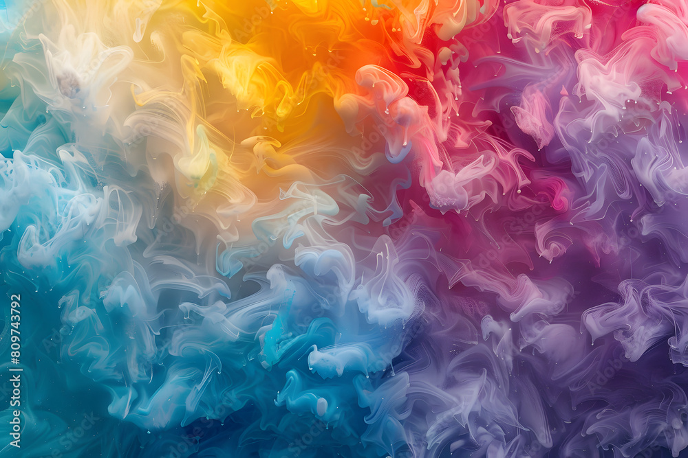 abstract colorful background smoke. Generated with IA. abstract colorful background smoke. Generated with IA.