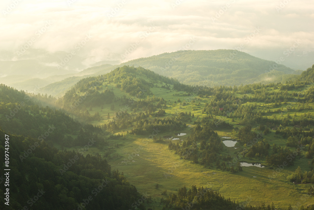 Fototapeta premium 山の上からの絶景