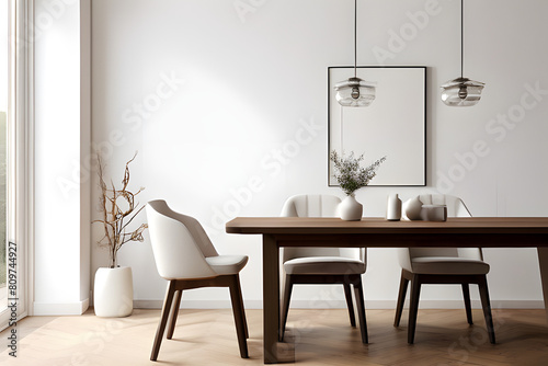 dining room with table