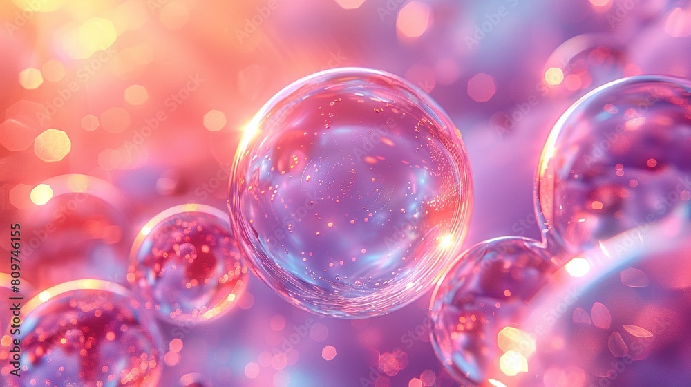 Abstract background with bokeh defocused lights and soap bubbles Abstract background with bokeh defocused lights and soap bubbles