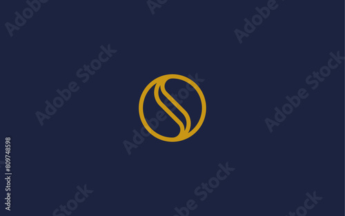 letter s with coffee logo icon design vector design template inspiration photo