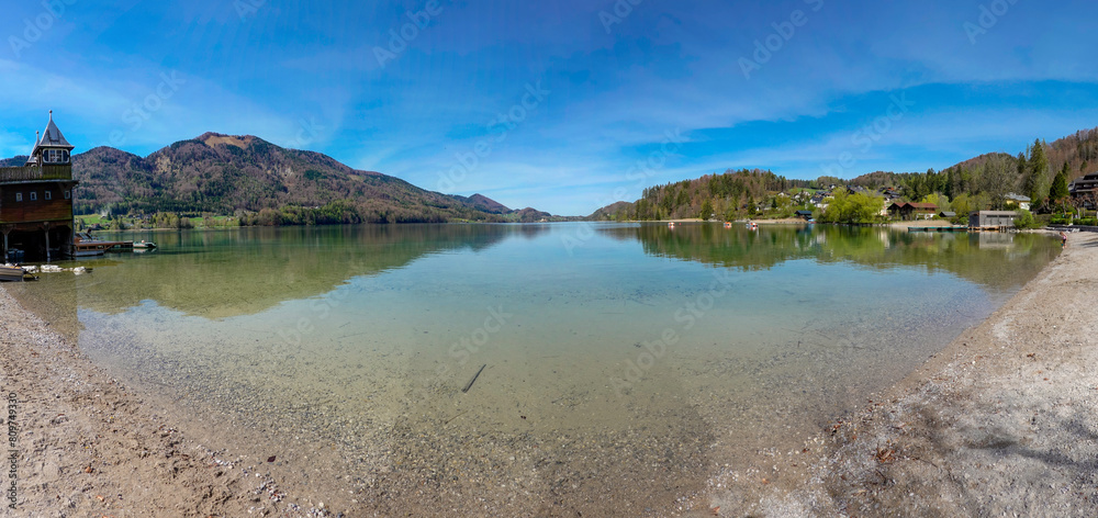 panorama of the lake