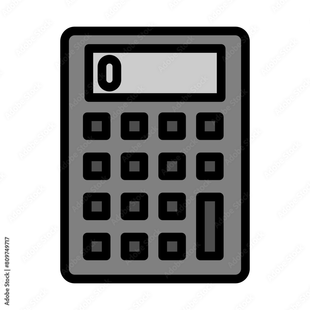 Calculator Line Filled Icon Design Calculator Line Filled Icon Design