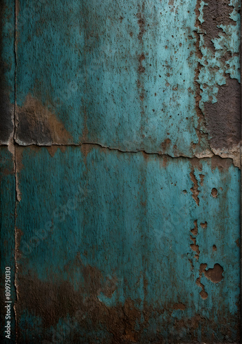 Grunge metal background texture. Industrial rusty metal background with patina.