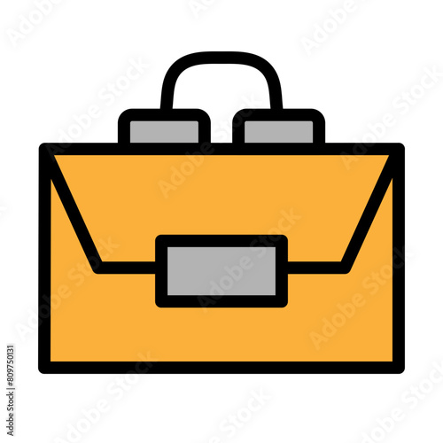Shoulder bag Line Filled Icon Design