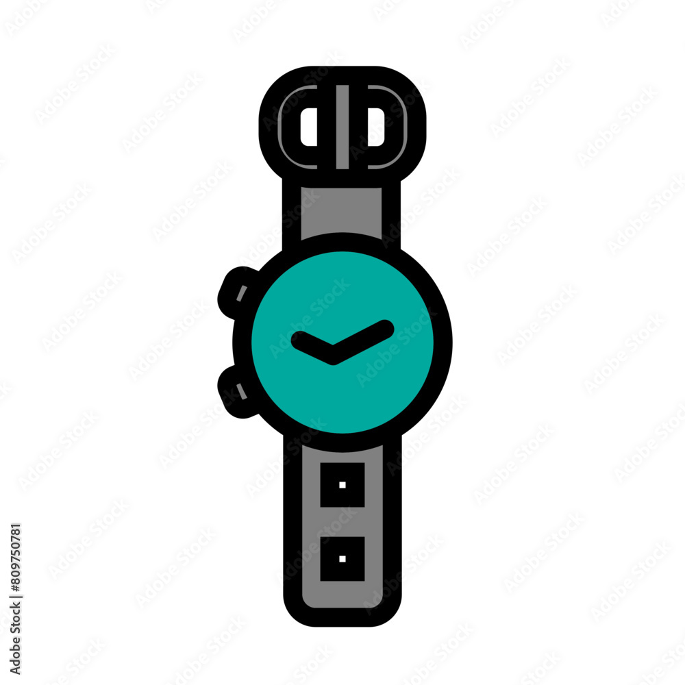 Watch Line Filled Icon Design Watch Line Filled Icon Design