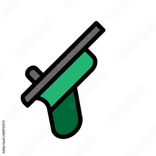 Pistol Line Filled Icon Design