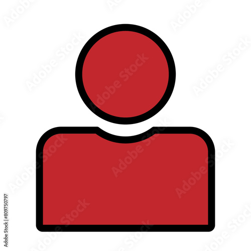 User Line Filled Icon Design