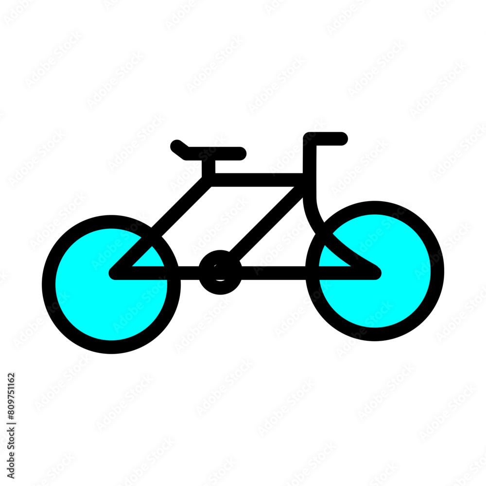 Bicycle Line Filled Icon Design Bicycle Line Filled Icon Design