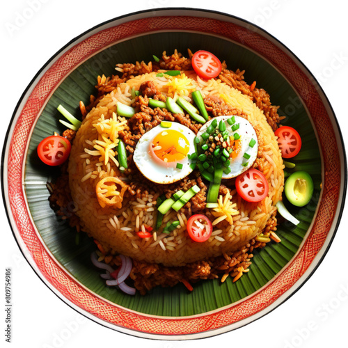 Indonesian traditional food Nasi goreng or fried rice