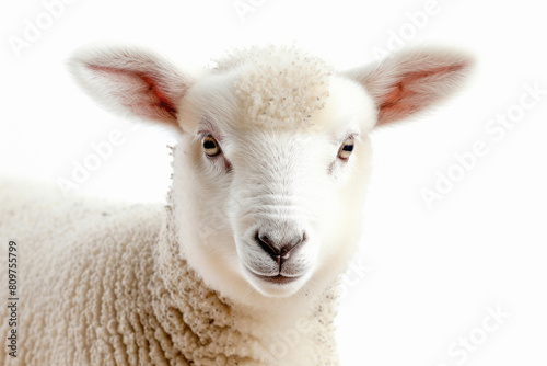 A close up of a lamb