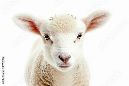 A close up of a lamb