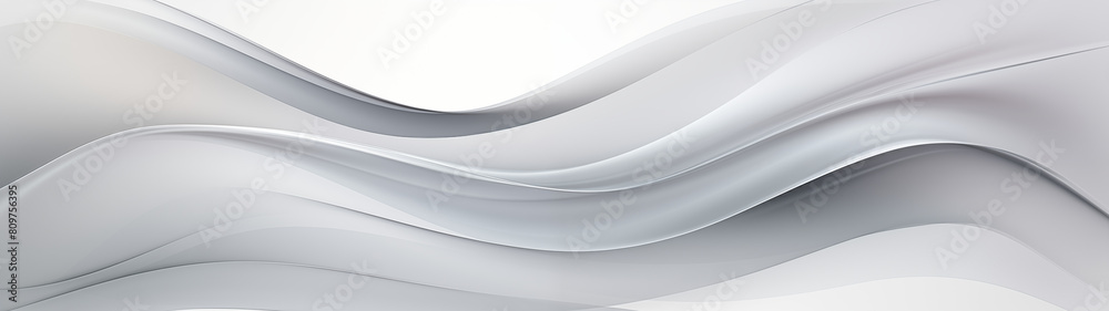 Sleek Silver Tone Abstract Wavy Design Sleek Silver Tone Abstract Wavy Design