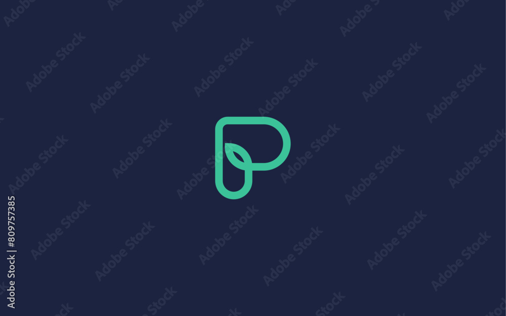 letter p with leaves logo icon design vector design template inspiration letter p with leaves logo icon design vector design template inspiration