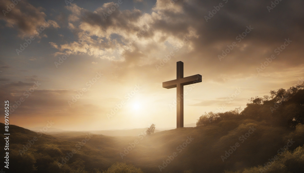 holy cross with dramatic sky holy cross with dramatic sky