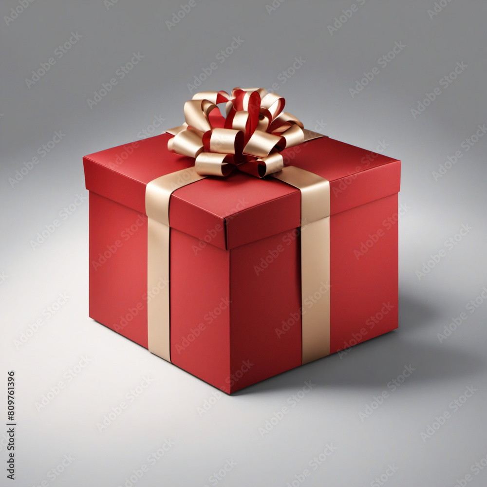 red gift box with ribbon red gift box with ribbon
