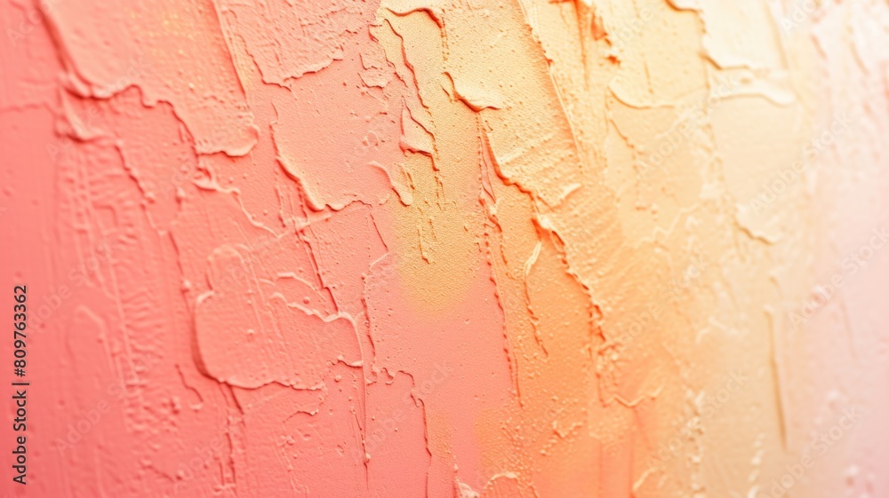 Fototapeta premium grainy, sun-bleached gradient from coral to pale gold, suggesting the weathered and warm feel of a summer long gone