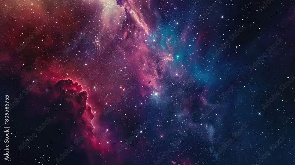A colorful galaxy with a lot of stars A colorful galaxy with a lot of stars