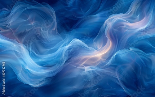 The image is a blue and white swirl of water with a yellowish tint. The water appears to be flowing and has a dreamy, ethereal quality to it