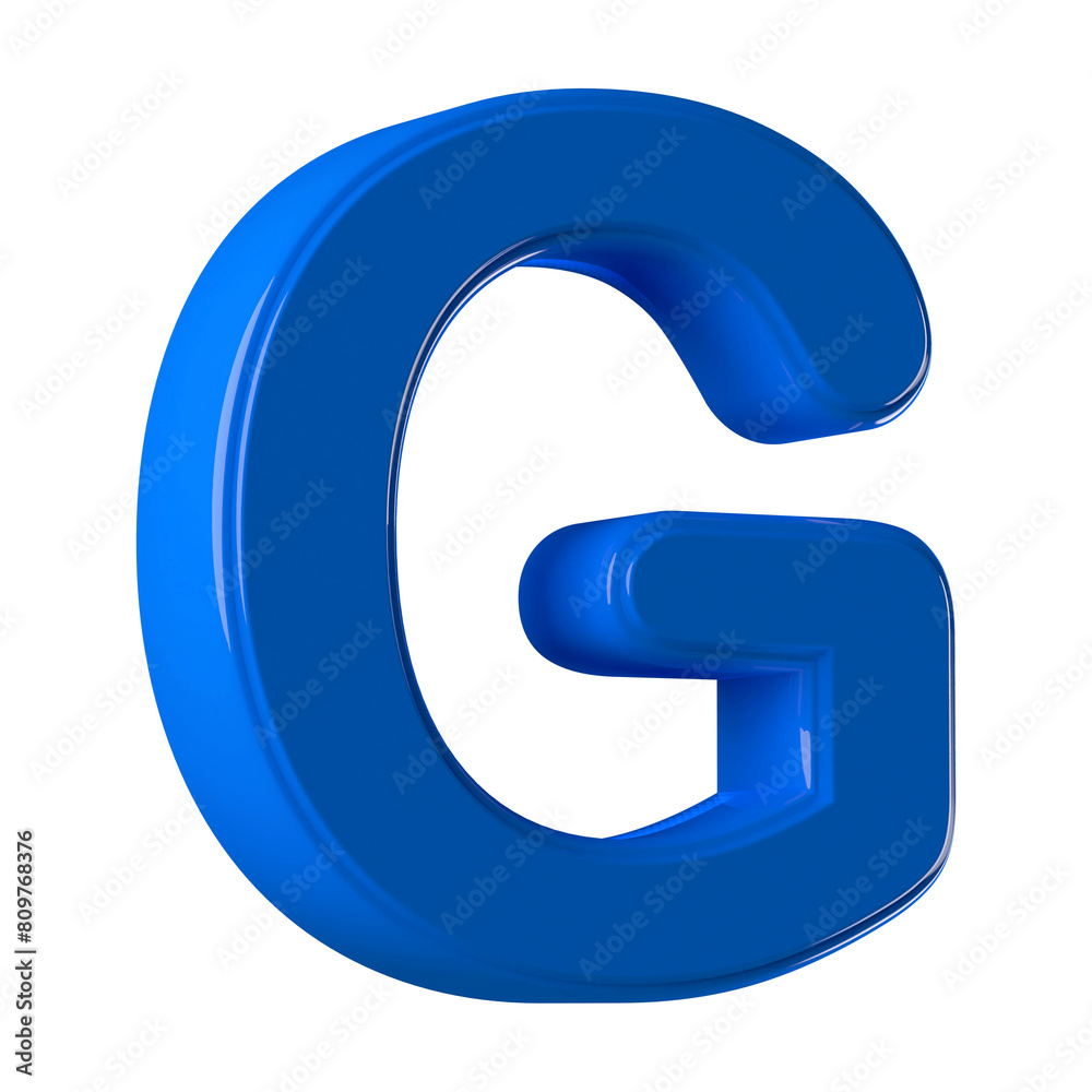 3d Font Blue Uppercase . Letter G 3d Font Blue Uppercase . Letter G