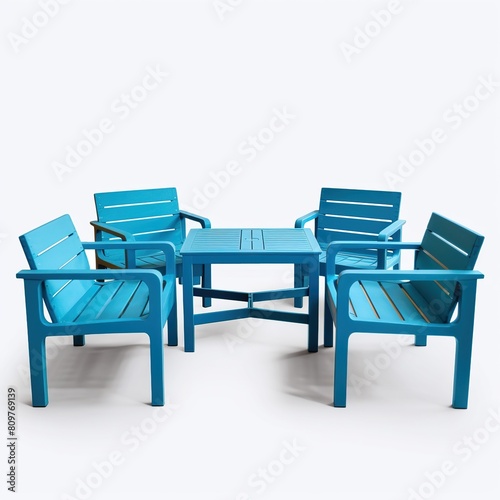 patio furniture blue