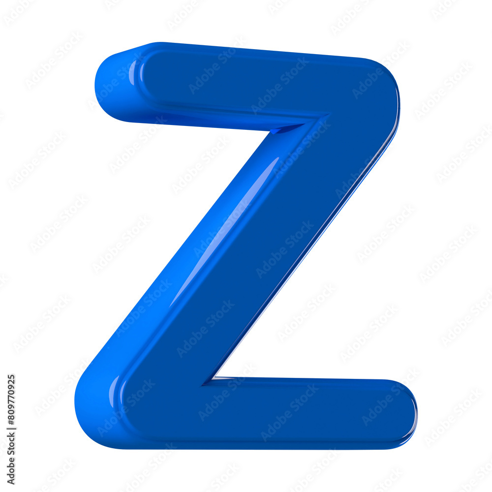 3d Font Blue Uppercase . Letter Z 3d Font Blue Uppercase . Letter Z