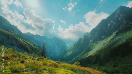 landscape in the mountains