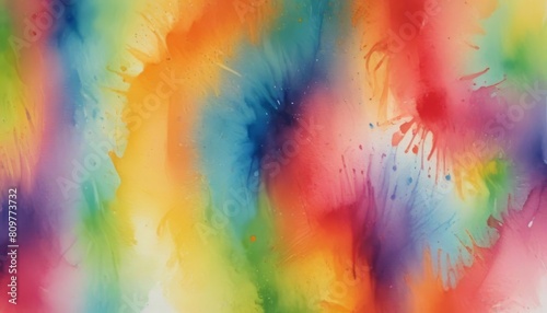 Bright colorful watercolor paint background texture