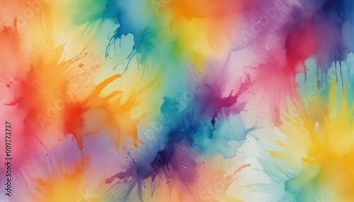 Bright colorful watercolor paint background texture